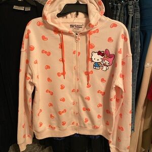 Hello Kitty bows & Heart Hoodie